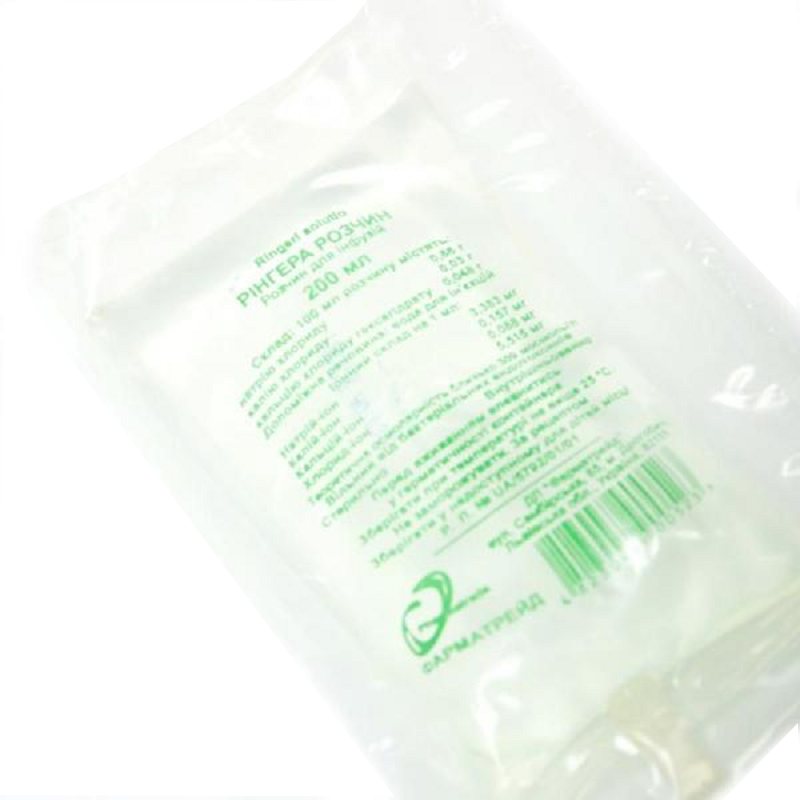 Рінгера розчин для інфузій 200 мл